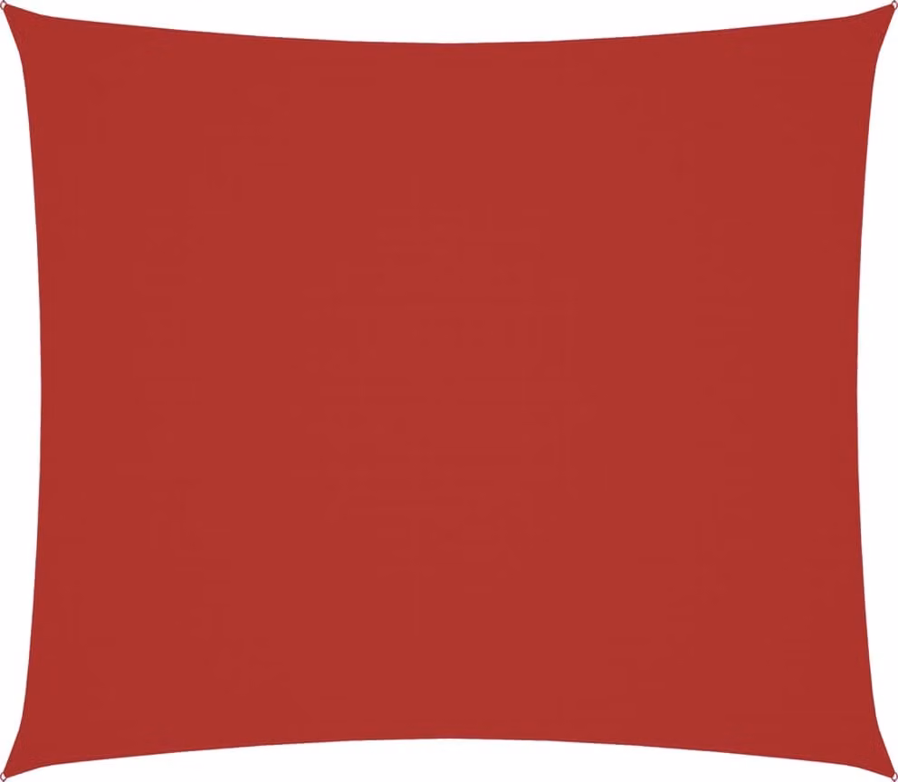 Parasole a Vela Tessuto Oxford Rettangolare 2x2,5 m Rosso