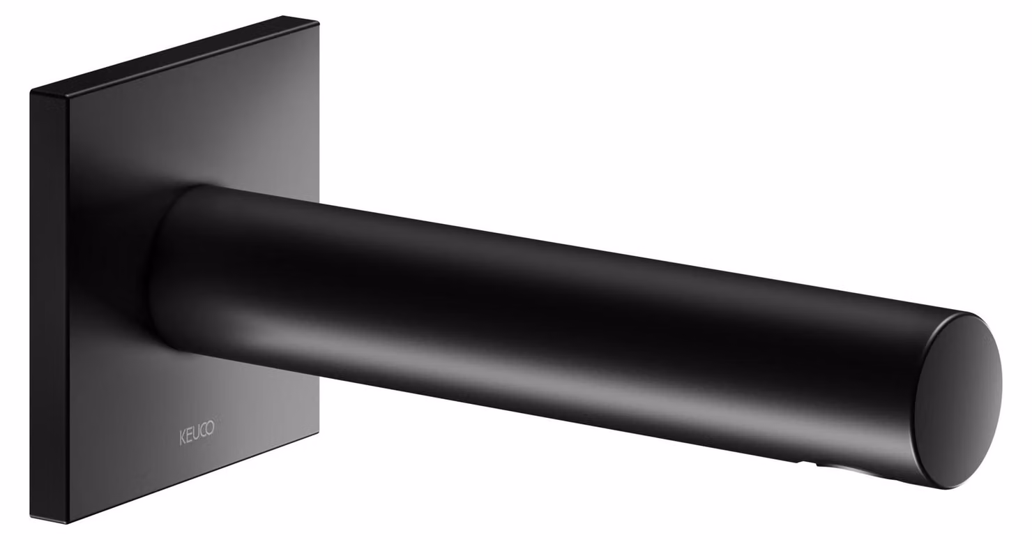 KEUCO IXMO Bec déverseur pour baignoire, rosace carrée, saillie 180mm, 59545370102, 59545370102