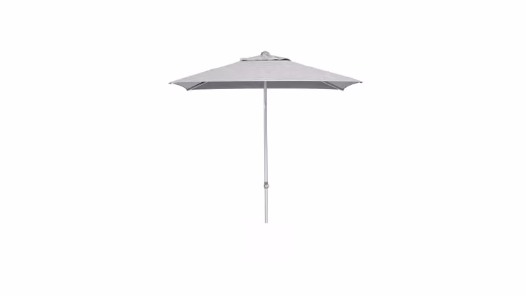Ombrellone Kettler Easy Push, misura selezionabile, argento / antracite, larghezza campata:150 x 210 cm