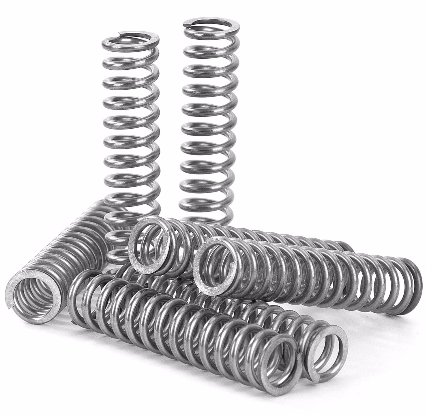 Molle a compression, 45 mm, acciaio inossidabile 304, diametro 1,5 x 10 mm, 8,1 kg, confezione da 10 pezzi.