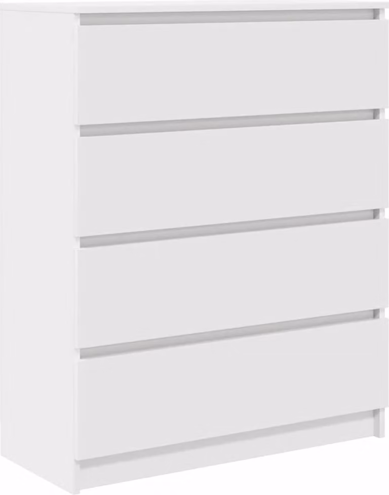 Credenza Bianca 80x35x99 cm in Legno Multistrato