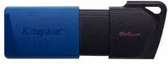 Chiavetta USB Kingston DataTraveler Exodia M Type-A da 64GB Blu e Nera