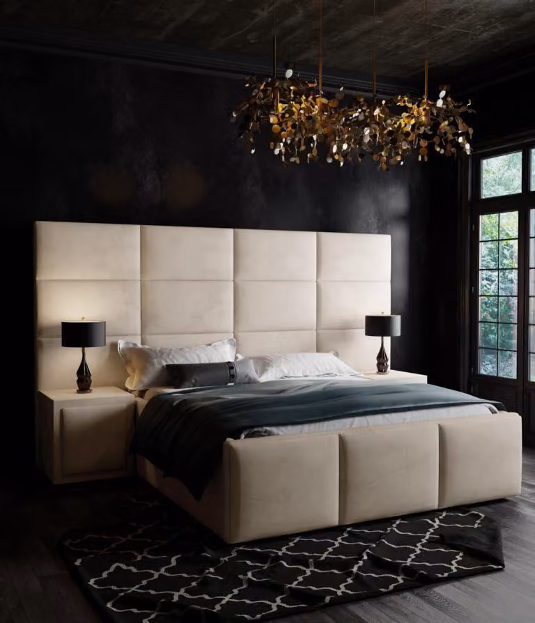 Doppelbett Bett Polster Betten Design Schlafzimmer Möbel Einrichtung 180x200cm