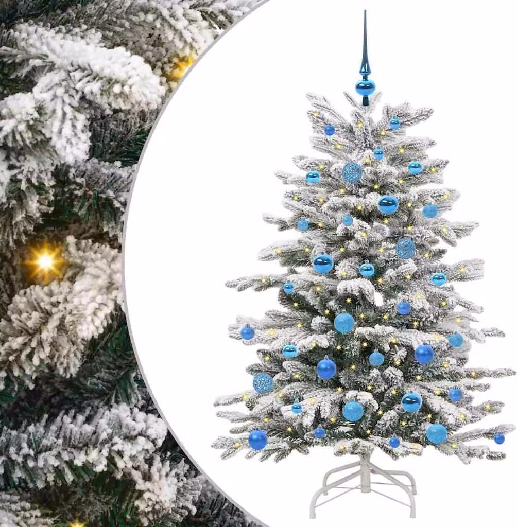 Albero di Natale Artificiale con Rami Pieghevoli Bianco 150 cm