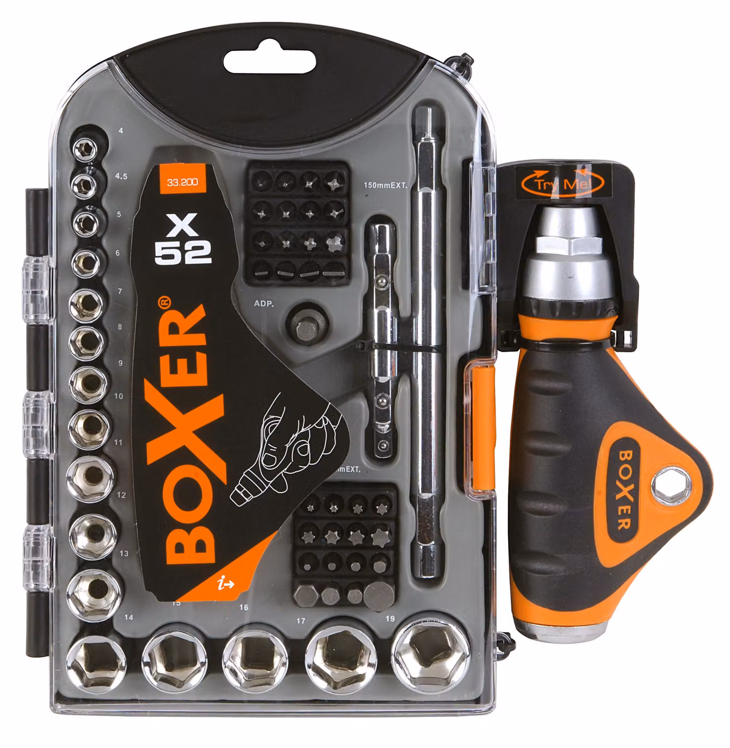 Set di chiavi e punte Boxer® 52 pezzi