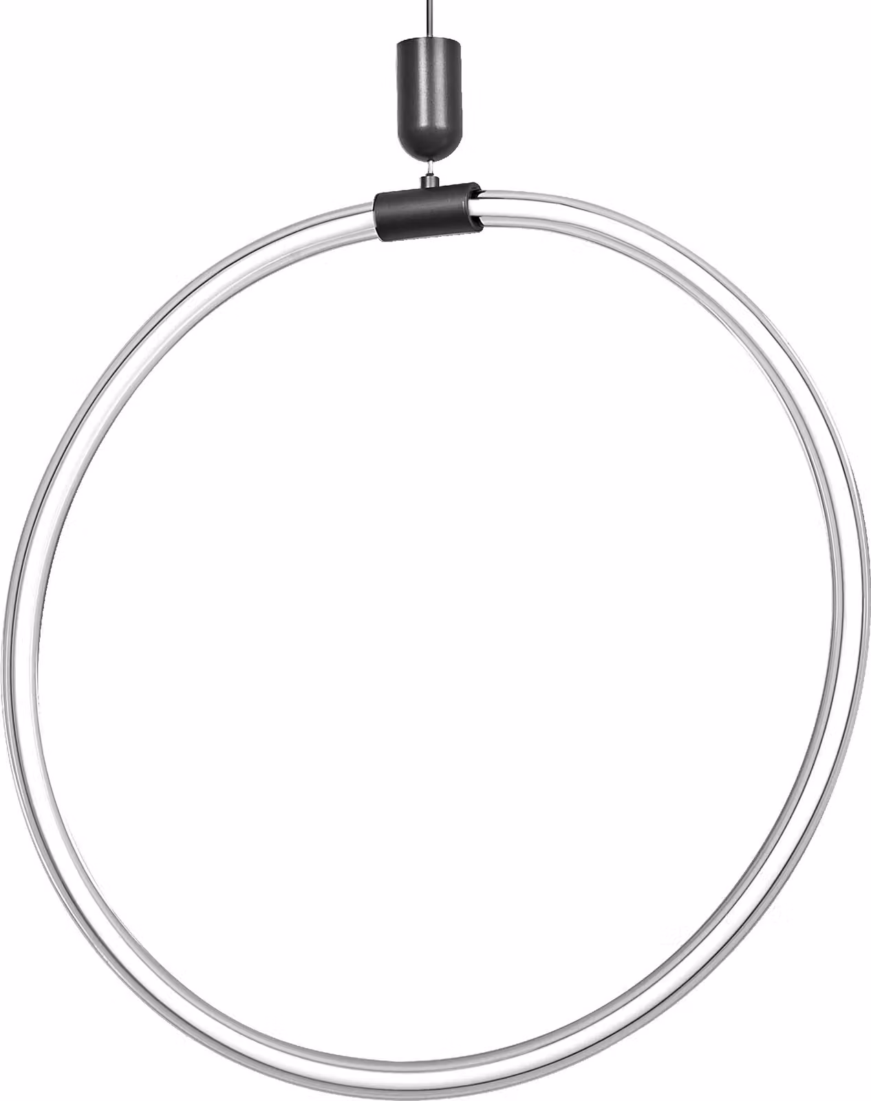 LEDVANCE Decor Aura apparecchio a sospensione Vert in policarbonato curvo con LED e design a filamento, 18 W, 2000 lm, 3000 K, 830 bianco caldo, Click dimmerabile, grigio scuro, plastica (PC), 498 mm, IP20