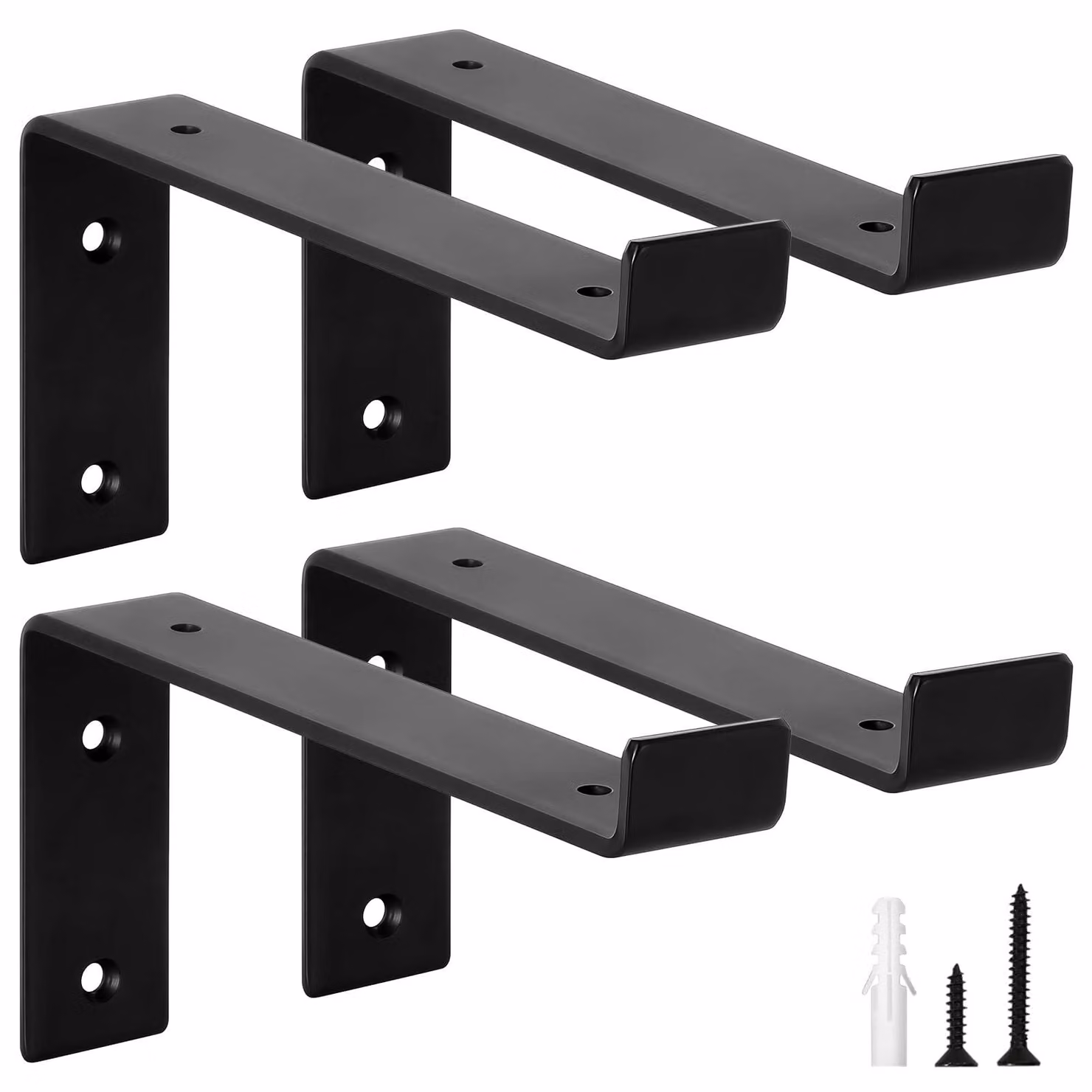 Supporti robusti per mensole, set di 4