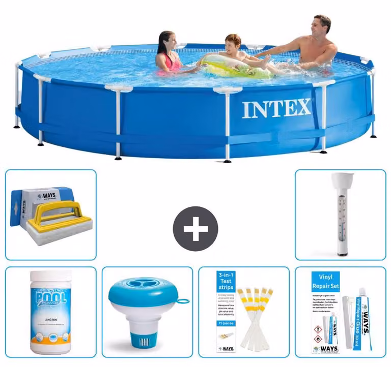 Piscina fuori terra a struttura - 366x76 cm - 7 pezzi - Modello S21333