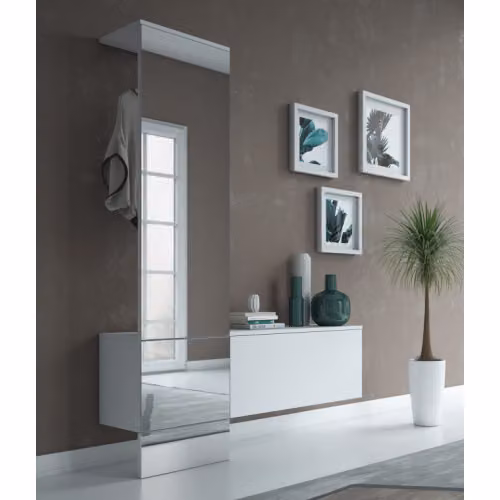 Mobile ingresso appendiabiti con specchio alto Home H03