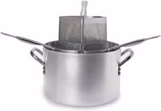 Cuocipasta Professionale Ballarini in Alluminio con 3 Cestelli Microforati Grigio 36 cm