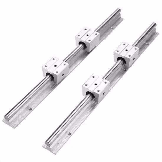 Cuscinetti lineari da 12 mm (2 pezzi), accessori per fresatrici CNC per applicazioni fai da te con scorrimento lineare e blocchi di supporto per movimenti lineari (4 pezzi)