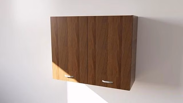 Pensile da cucina Calandrelli con 2 ante in finitura noce opaco H 80 x L 60 x P 32 cm