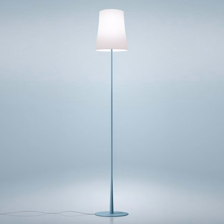 Foscarini Lampada da terra di design Birdie Easy, Blu, Soggiorno / Sala da pranzo, Metallo, Design, Lampada da terra