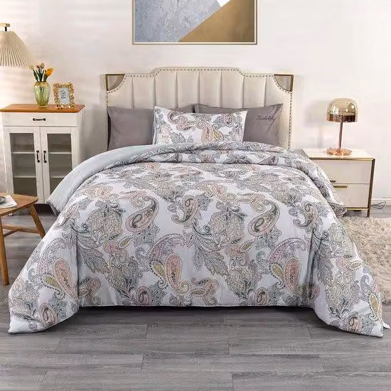 Completo letto Famanu, 155 x 220 cm, con federa per cuscino 80 x 80 cm, motivo Paisley