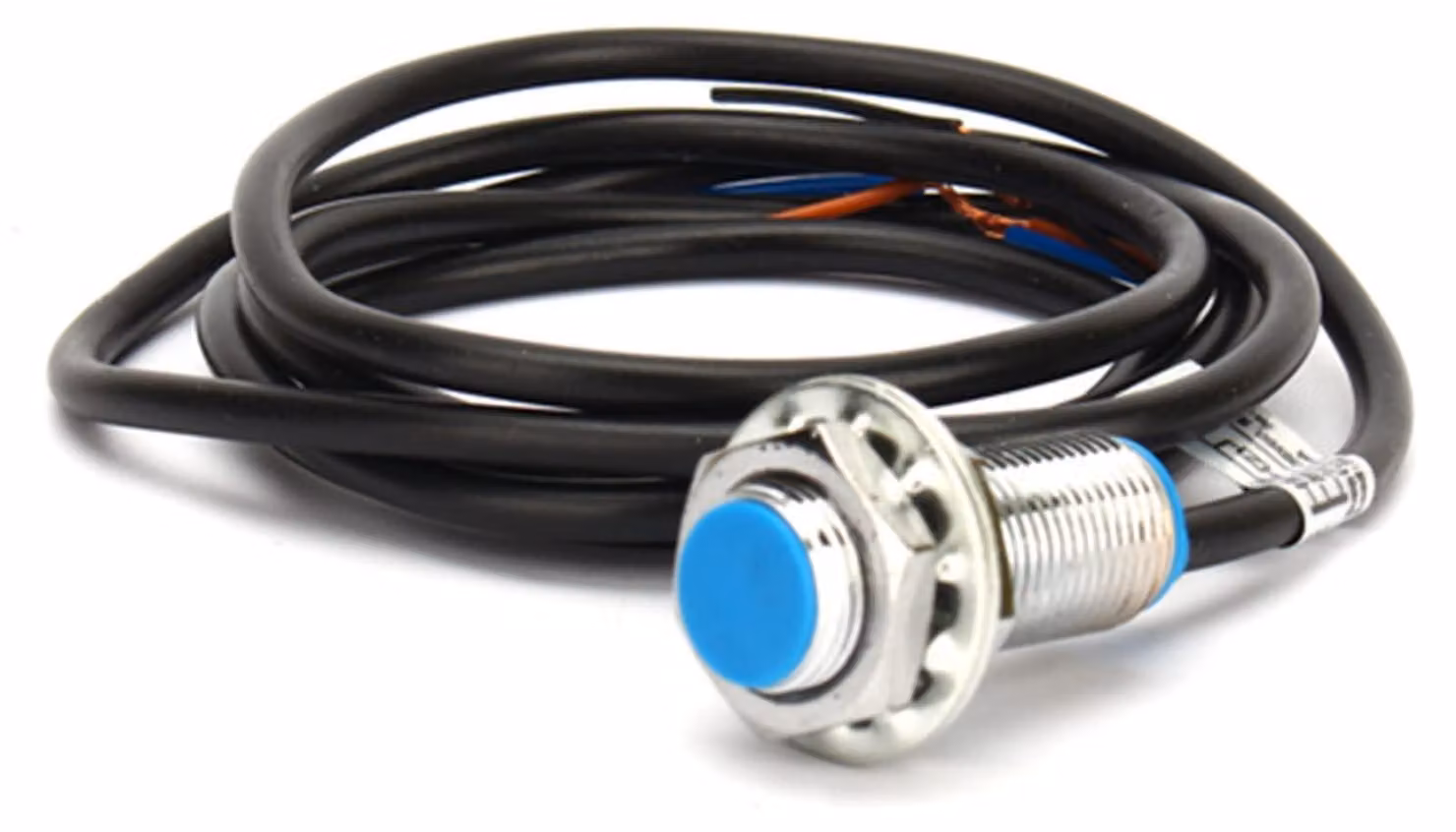 Sensore di prossimità NPN, 3 fili, contatto normalmente aperto, portata 10 mm, con magnete