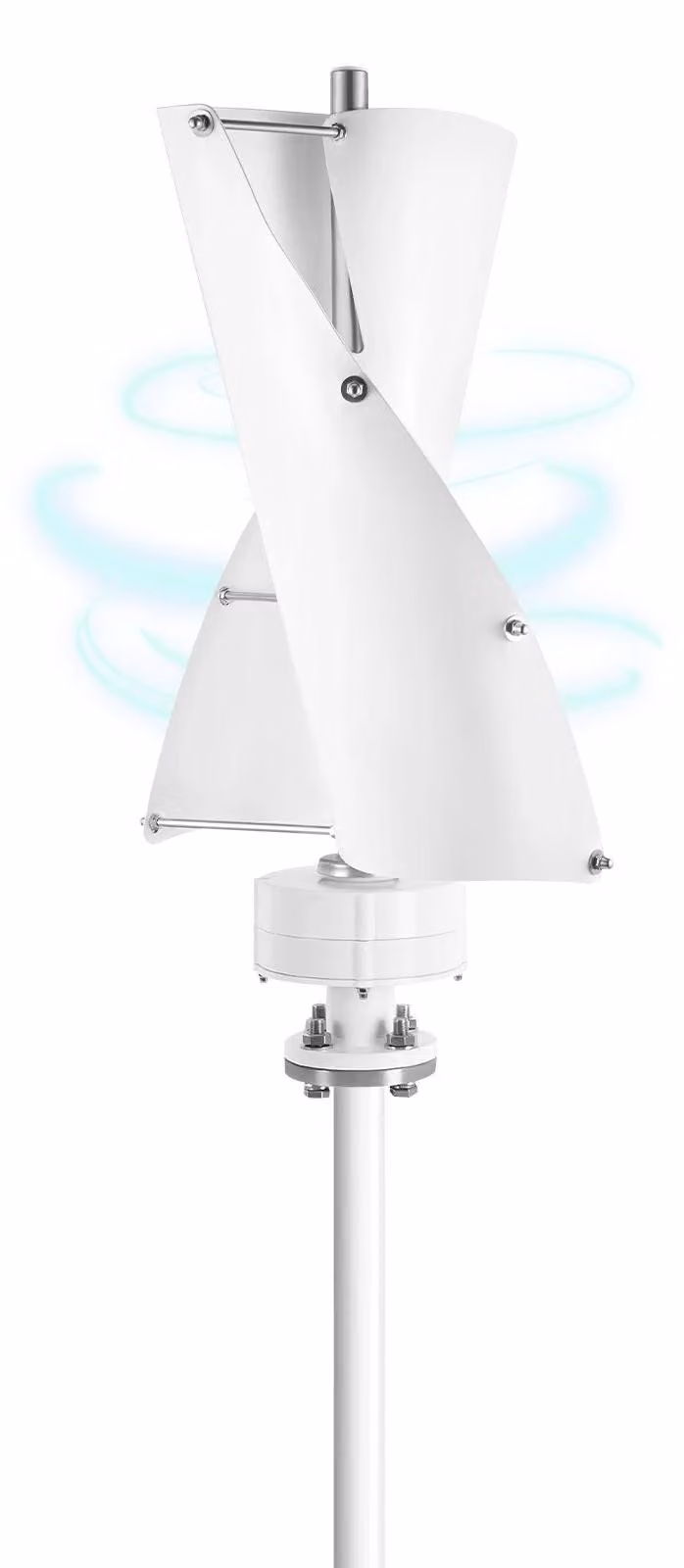 Turbina eolica verticale - Generatore eolico - Energia sostenibile - 100W - Grado di protezione IP67 (resistente all'acqua) - Silenzioso, con un livello di rumore inferiore a 62 dB