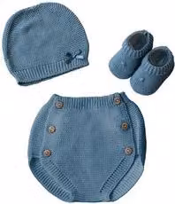 Set regalo benvenuto Italbaby Prime Coccole Avio 050 8300 02 blu, 3 pezzi