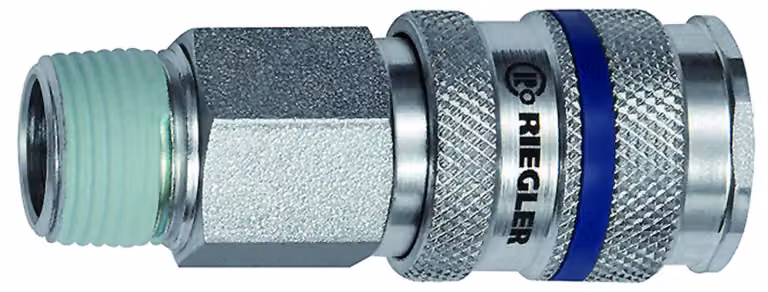 Riegler attacco rapido NW 7,8 acciaio R 3/8 AG - 141513