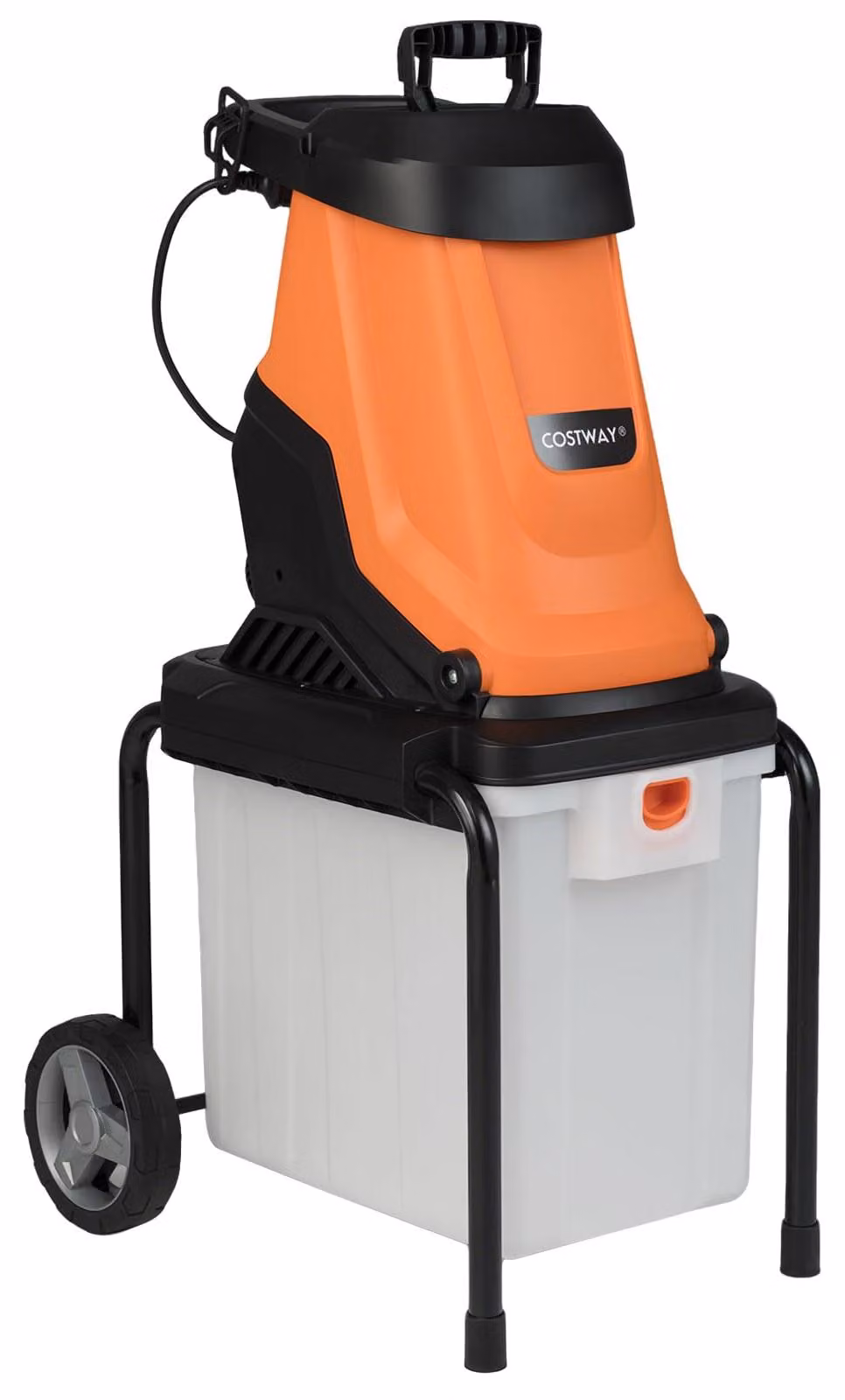 Trituratore di legno elettrico - Motore da 2800 W - Contenitore di raccolta da 50 litri