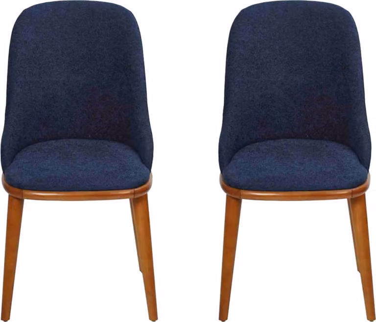 Stilvolle Blaue Esszimmer Stühle Designer Einrichttung Stuhl-Set Möbel
