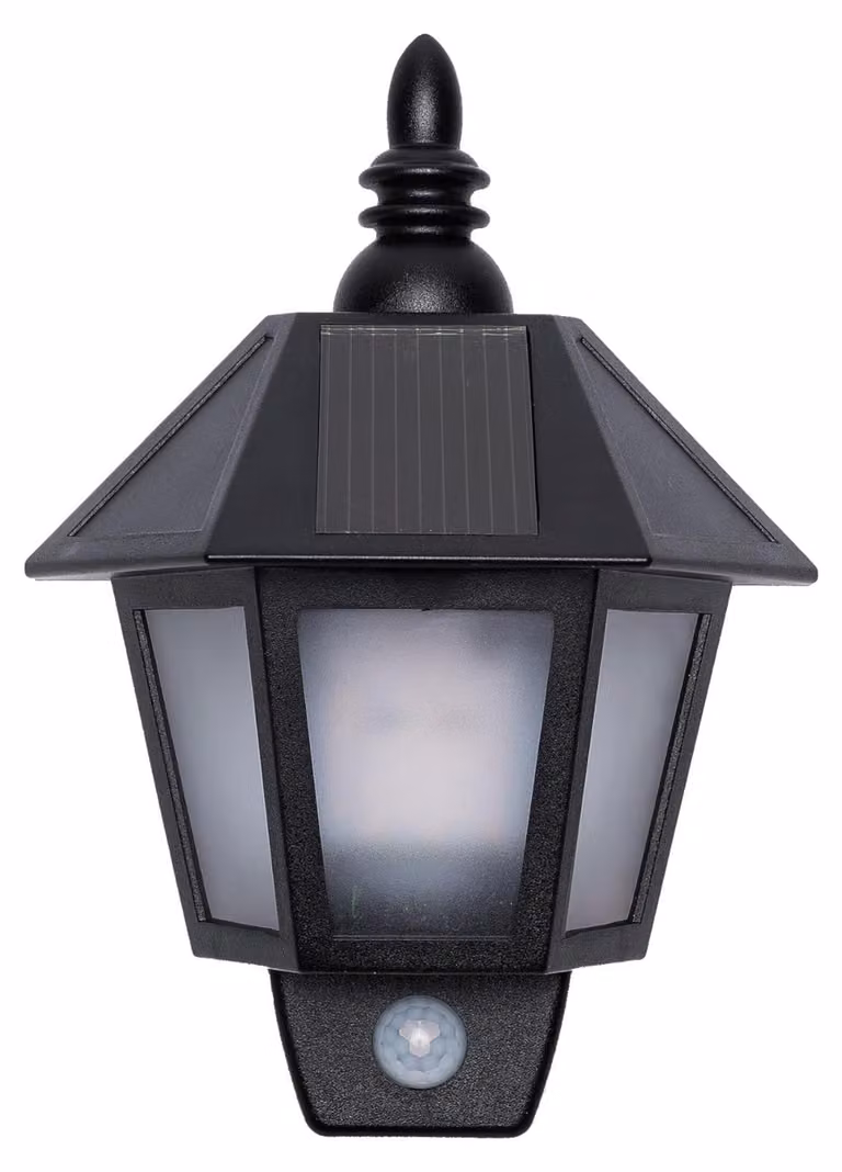 Lampada solare con sensore di movimento, effetto fiamma, 12 LED