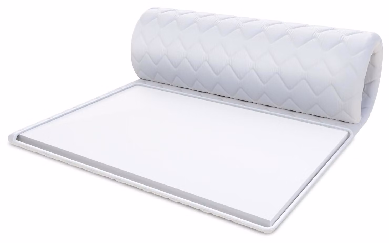 Materasso topper in schiuma fredda, dimensioni 200 x 200 cm, altezza 4 cm