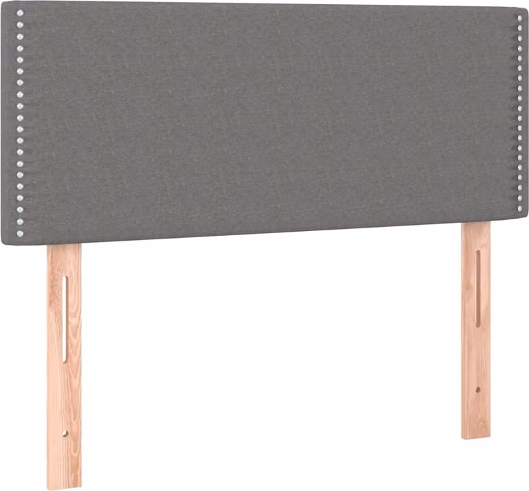 Testiera Grigio Scuro 100x5x78/88 cm in Tessuto