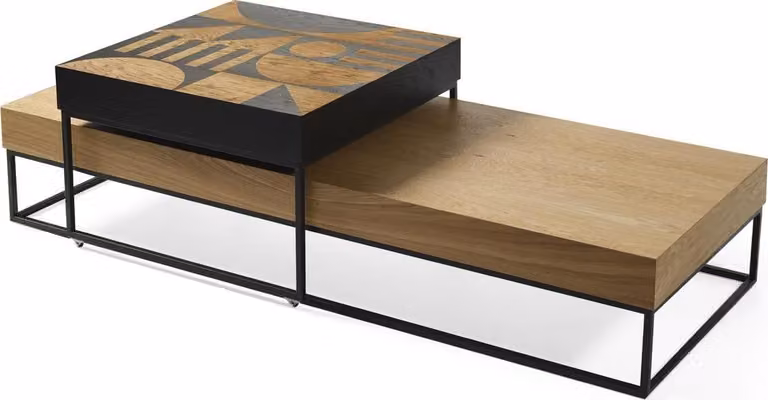 Couchtisch Braun Luxus Holz Wohnzimmer Design Kaffeetisch Möbel