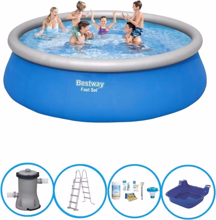 Set rapido per piscina Bestway - 457x122 cm - Con accessori
