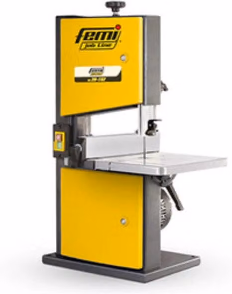 Sega a nastro da banco Femi VB28 182 gialla con motore da 250W, L/P/H: 440 x 350 x 320 cm