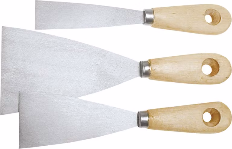 Top Tools Stucco per vernici 30-80 mm, set di 3 pezzi.