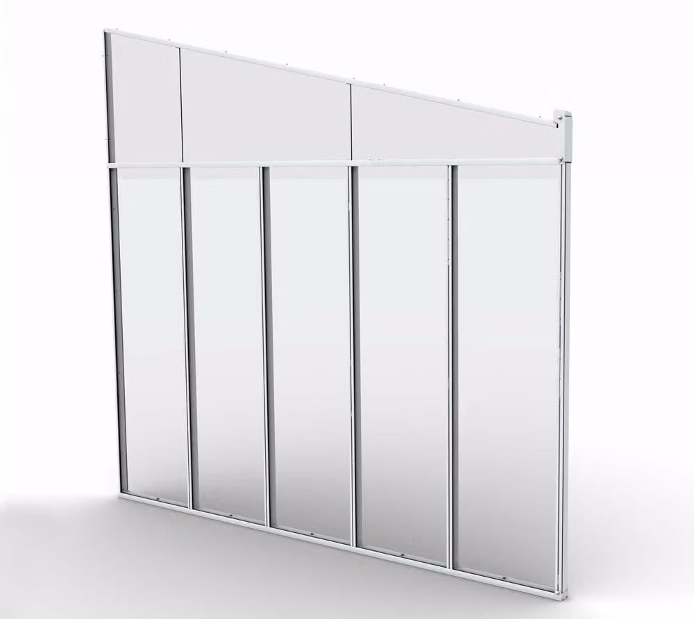 Palram - Parete laterale Canopia per tettoia da terrazza con profondità di 4 m, bianca, 330x305 cm