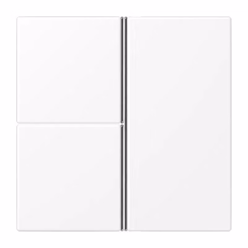 Tastiera Jung a 3 tasti, F40, serie LS, bianco neve opaco LS403TSAWWM