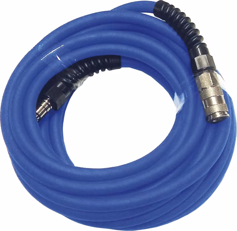 Tubo in gomma DL lunghezza 10 m con raccordo e nipplo 8 x 14 mm