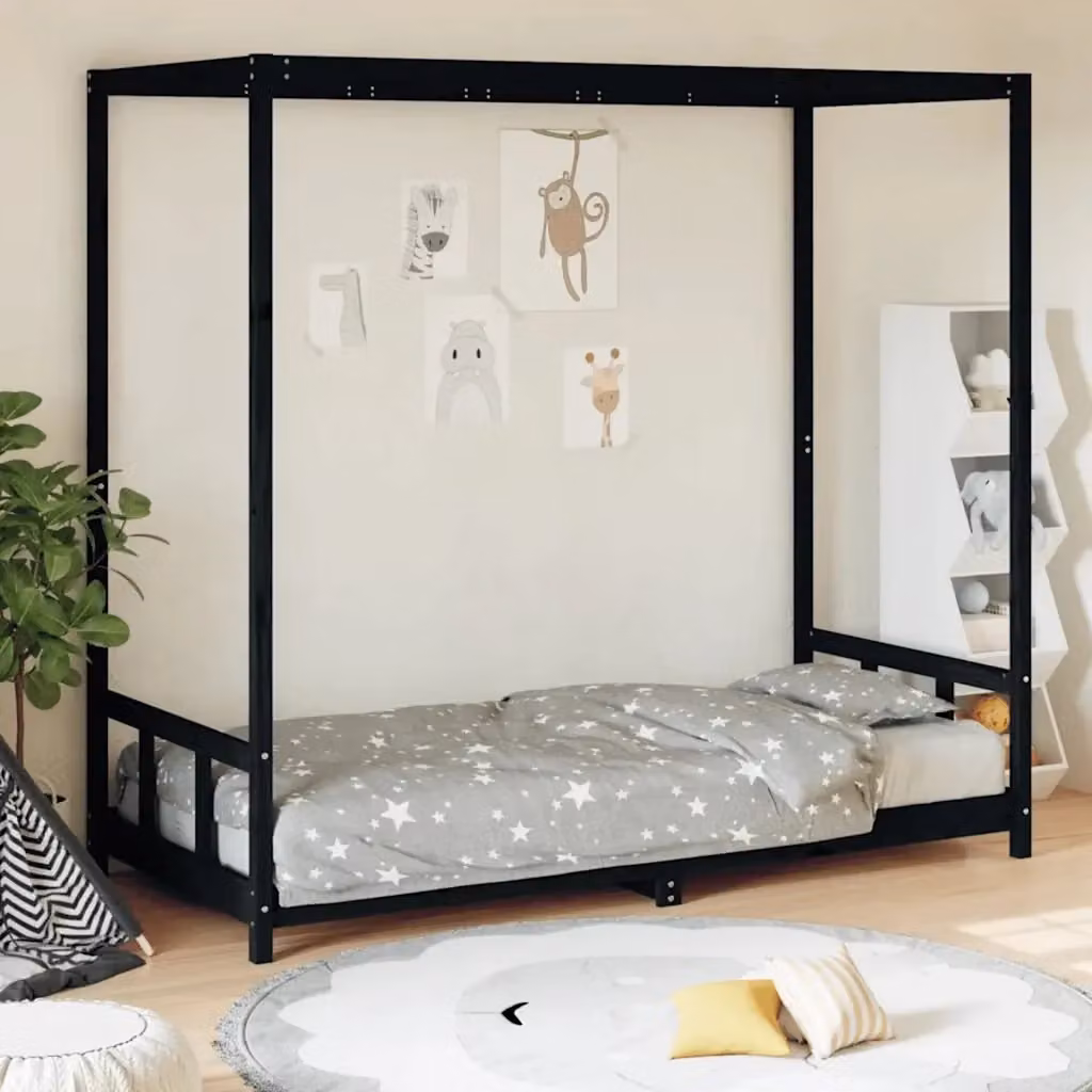 Giroletto per bambini in legno massello di pino nero L/P/H: 205.5 x 90 x 190 cm – 2