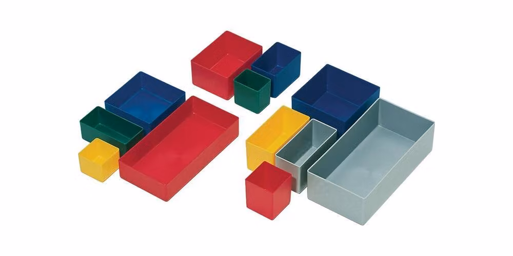 LA-KA-PE Scatola per inserti 108 x 108 x 63 mm rosso - E63-3 ROT