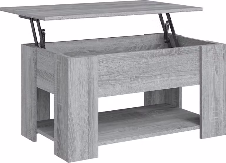 Tavolino da Salotto Grigio Sonoma 79x49x41 cm Legno Multistrato