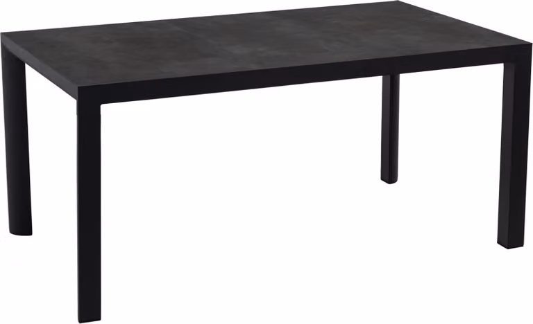 Tavolo - 160x90x74cm - Alluminio - Antracite - Pietra Vetroceramica