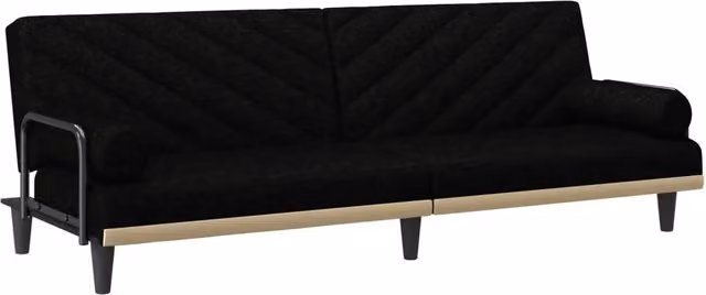 Divano letto | Sof¨¤ letto | Letto singolo con Braccioli Nero in Tessuto