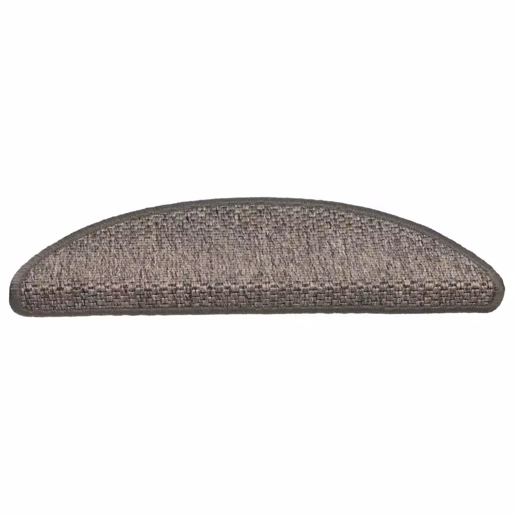 Tappeti adesivi per scale vidaXL in sisal, confezione da 30 pezzi, grigio e beige, L: 56 cm, P: 17 cm, H: 3 cm – 2