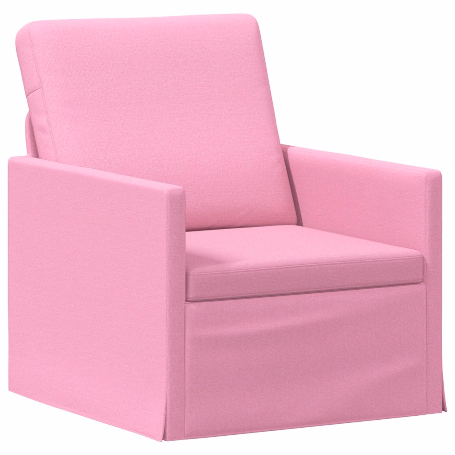 Divano Singolo Moderno vidaXL Rosa in Tessuto con Braccioli L/P/H: 70 x 81 x 82 cm