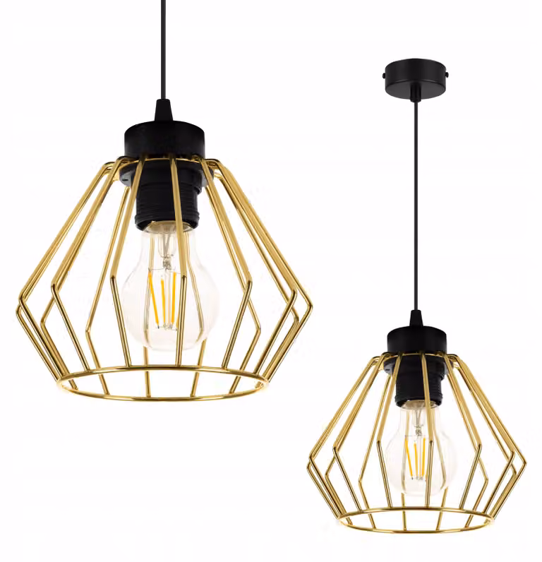 Lampada Da Soffitto Lampada A Sospensione Lampadario Oro Led Plafon