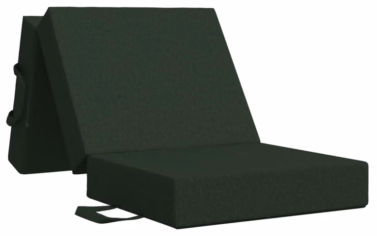 Divano Letto Pieghevole 75 x 67 x 45 cm Verde Scuro