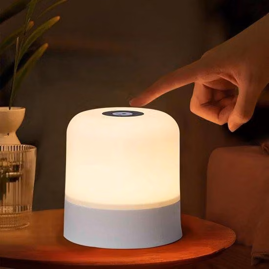 Luminosa notturna per bambini, 3 impostazioni con comando touch, ricaricabile via USB, portatile, ideale per la cameretta, il lettino e la nanna
