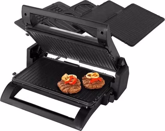 Apparecchio Grill - Griglia da Tavolo - Apparecchio per Panini - Raccordo Verticale - Griglia per Panini di Alta Qualità