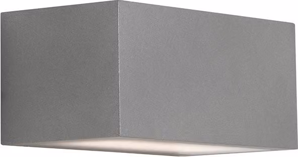 Applique LED RUFY Monoemissione 15W 3000K 100° IP65 Grigio - Illuminazione Esterna Architetturale in Alluminio Pressofuso - Rossini Group
