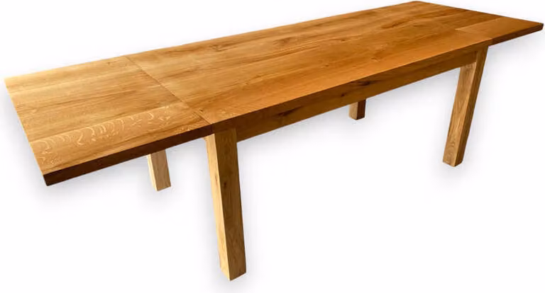 EXTEND Tavolo allungato in rovere massiccio 170x80cm + prolunghe 40cm, tavolo da pranzo, tavolo da soggiorno, tavolo da cucina