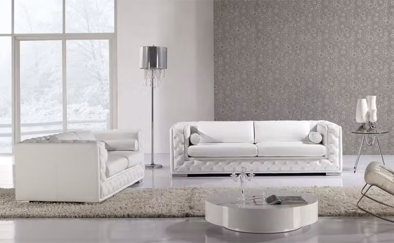 Ledersofa Couch Wohnlandschaft 3+2 Sitzer Garnitur Design Modern Sofa Sofas