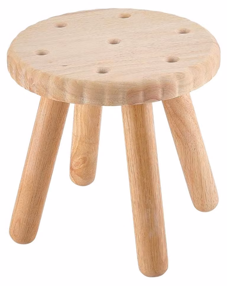 Bastone ortopedico in legno massello, pieghevole, antiscivolo, per adulti/bambini, pratico sgabello per il bagno, dimensioni compatte, sgabello per bambini
