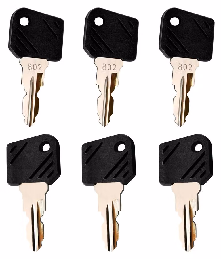 Set di 6 chiavi di accensione di ricambio per carrelli elevatori E16 e L12